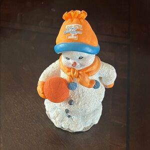 Tennessee Lady Volunteers basketball Snowman Figurine